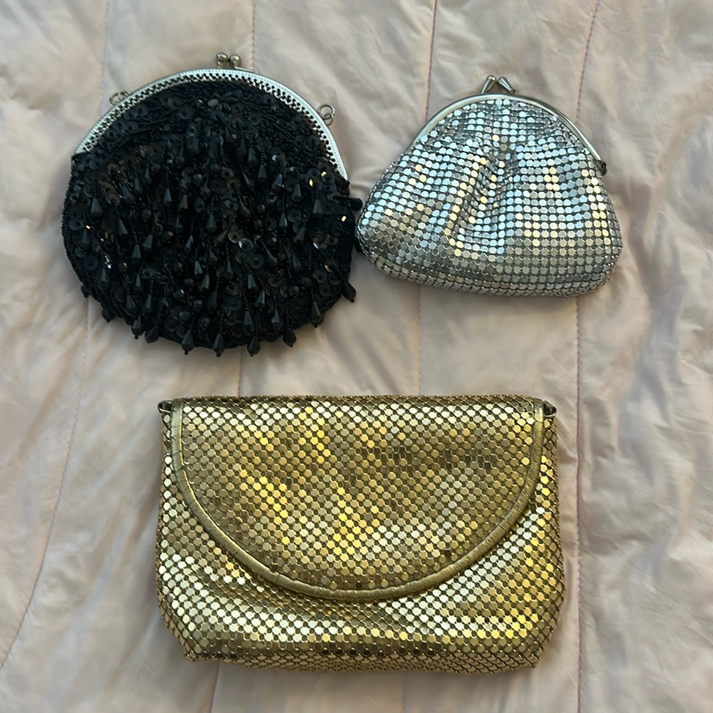 Three fancy clutches 🖤